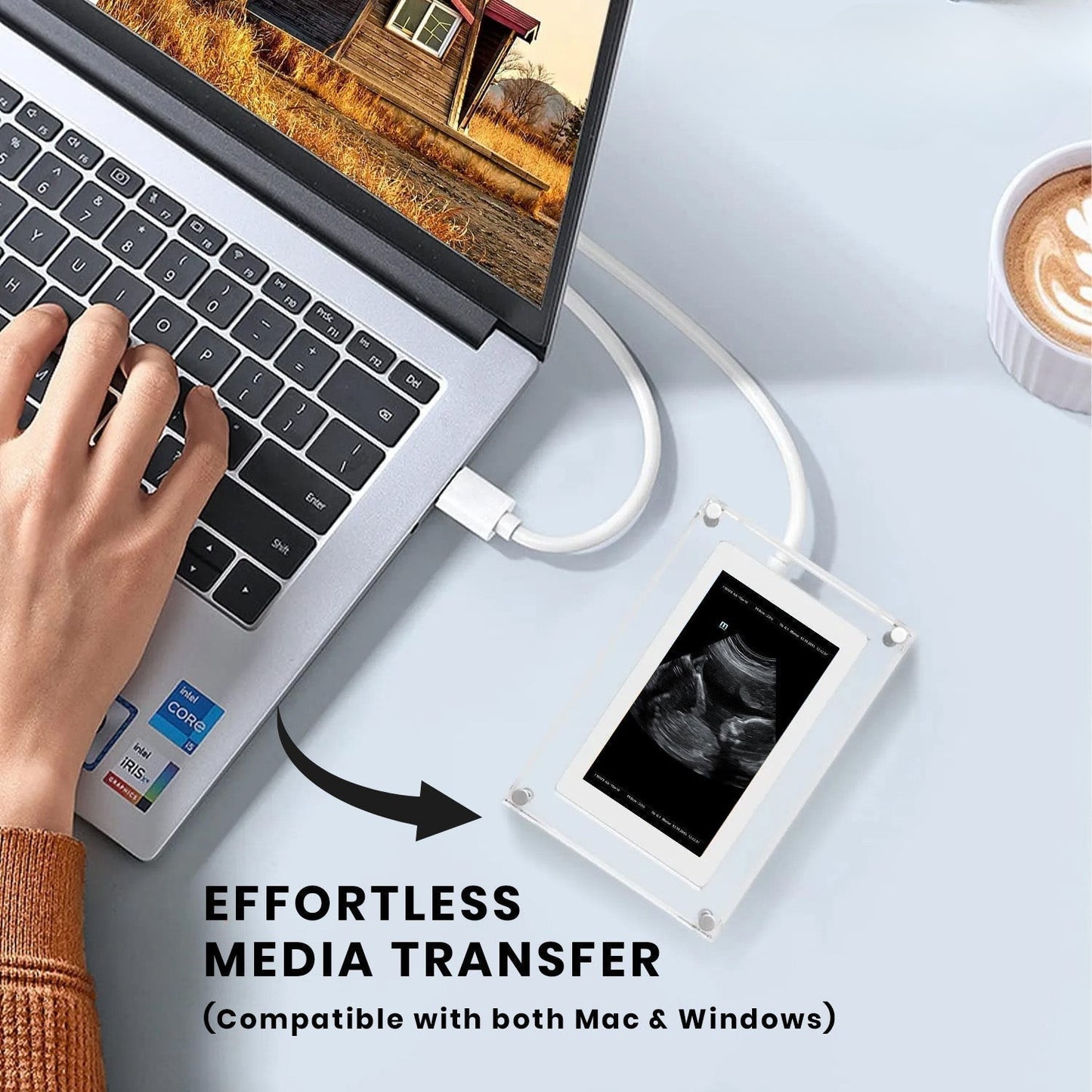 Valoisa digitaalinen kehys unohtumattomille muistoille