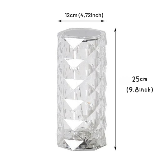 Lampada LED decorativa in stile cristallo 