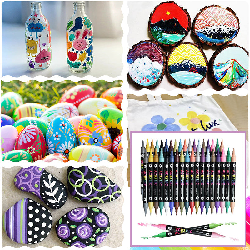 עטי צבע אקריליים ליצירות זוהרות 