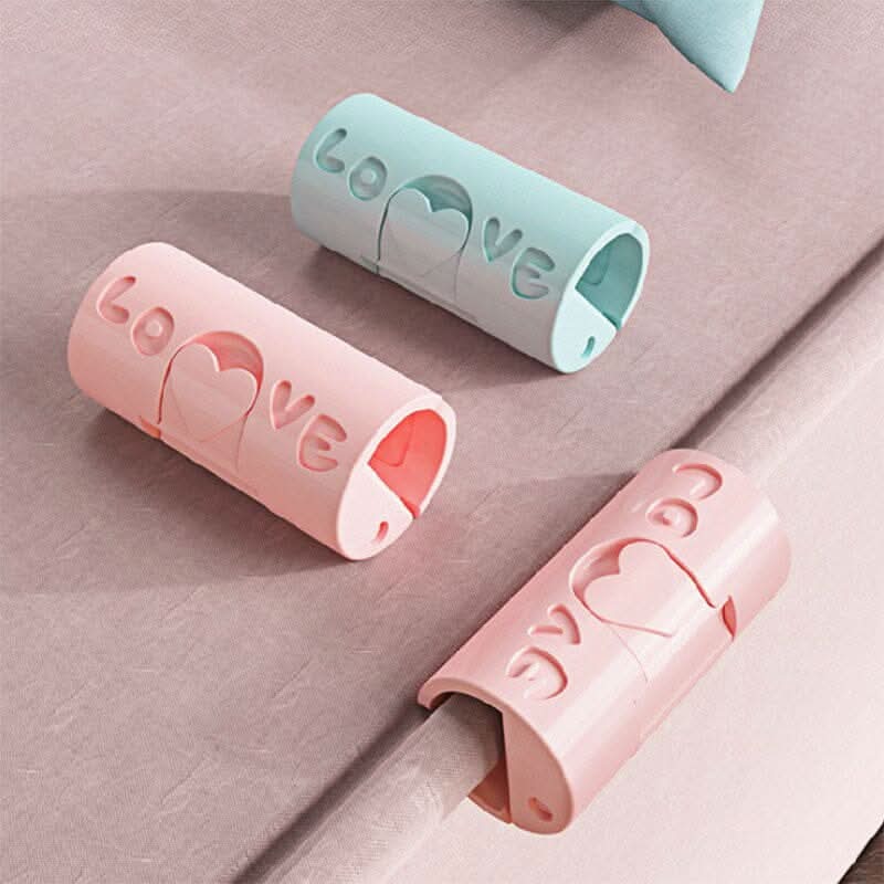 Clips decorativos para sábanas tensadas y bien fijadas (x12) 