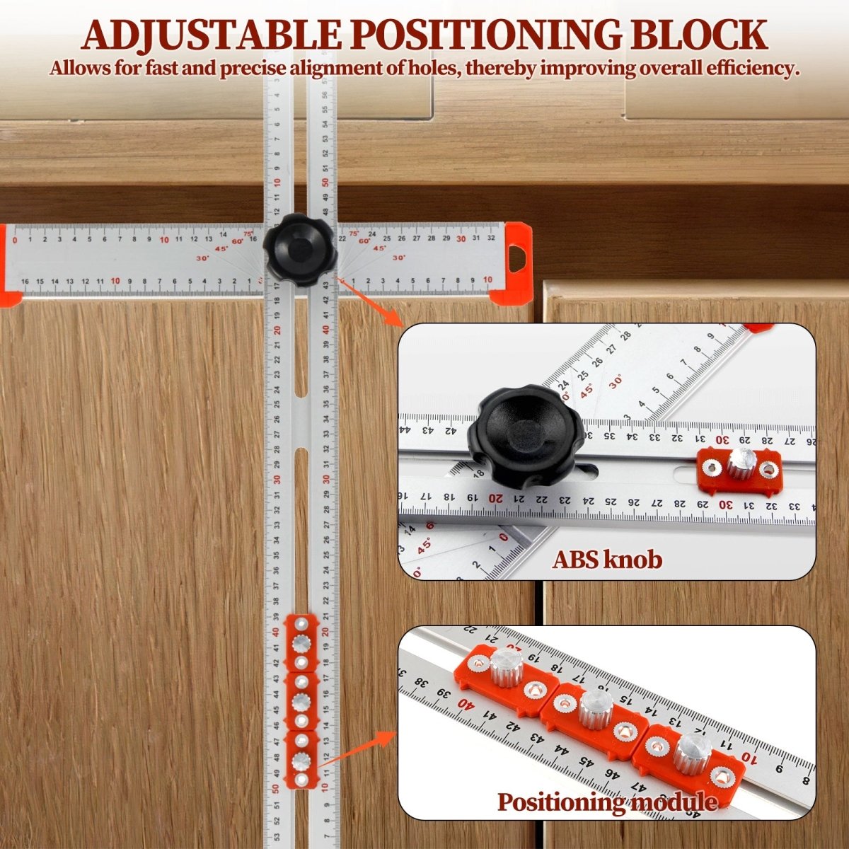 Gleitende Markierungsregel für präzise Messungen 