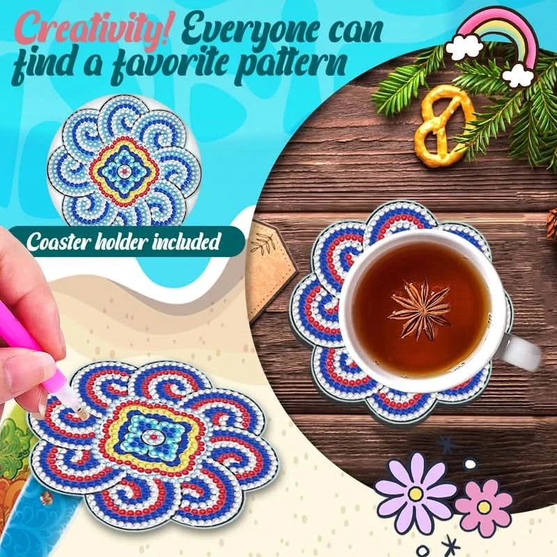 Zestaw podkładek DIY z dżetami 
