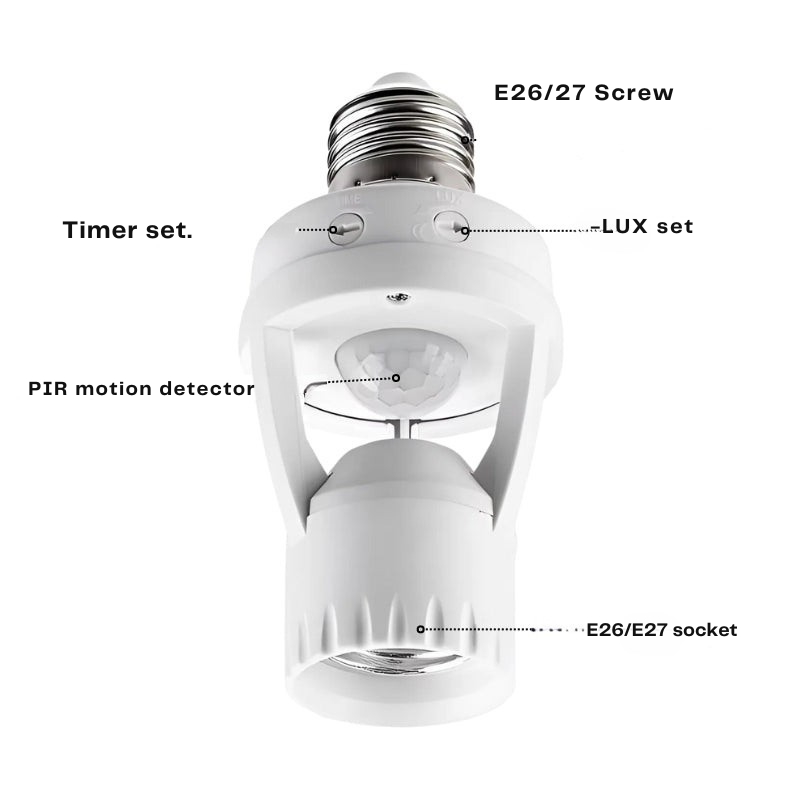 Slimme verlichting adapter met bewegingssensor 