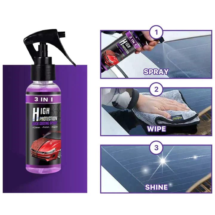 Brillance instantanée et protection en un seul spray