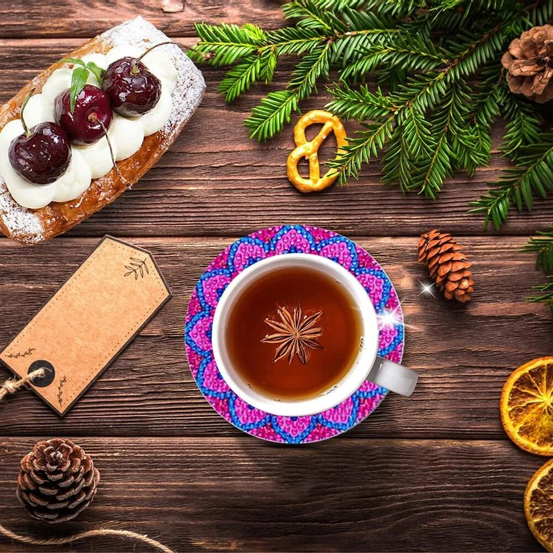 ストーン付きDIYコースターセット 