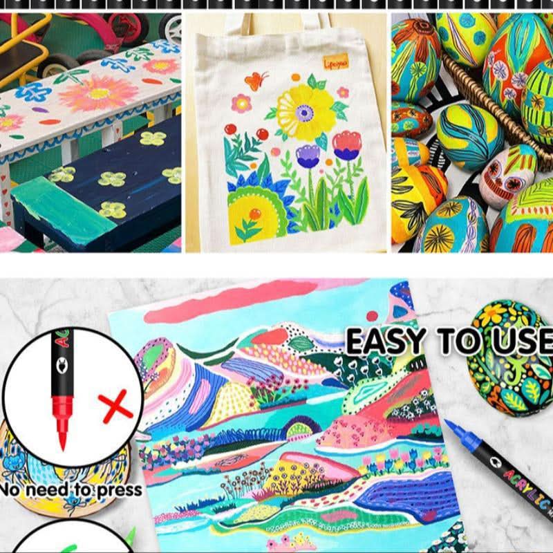 Stylos peinture acrylique pour créations éclatantes
