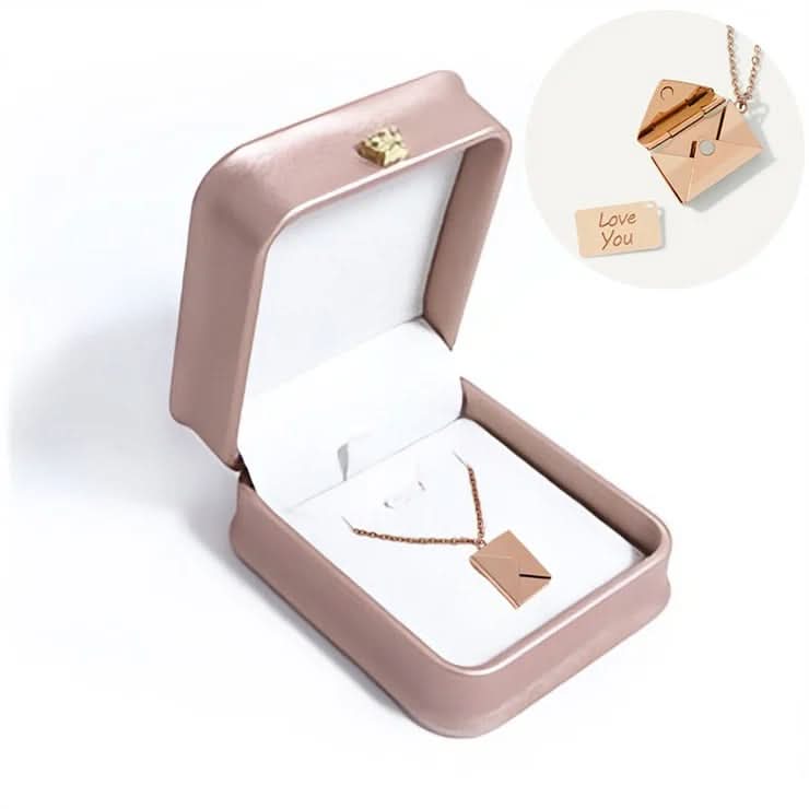 Collana a busta segreta con un messaggio d'amore nascosto 