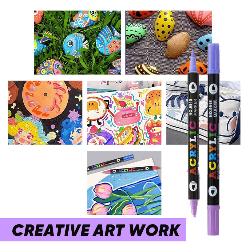 עטי צבע אקריליים ליצירות זוהרות 