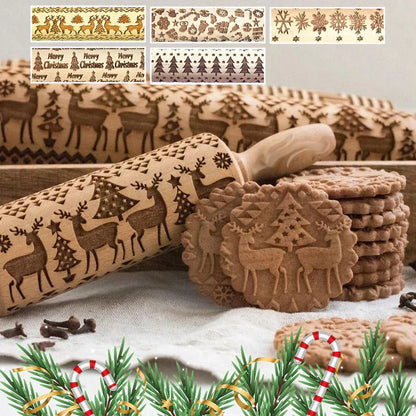 Biscuiți festive perfecți datorită ruloului gravat 