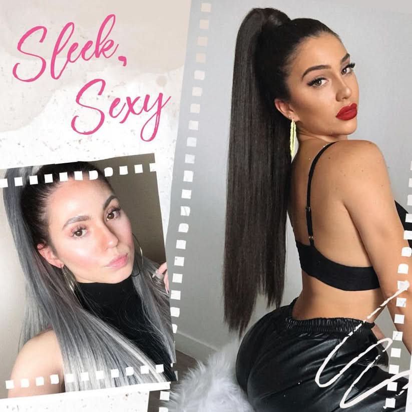 Glamour hestehale-extension for et chic utseende 