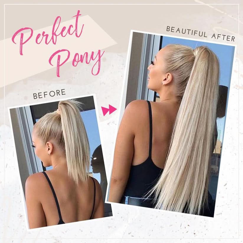Glamour hestehale-extension for et chic utseende 