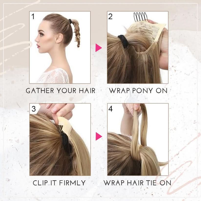 Glamour hestehale-extension for et chic utseende 