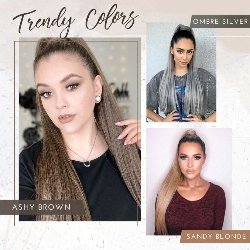 Glamour hestehale-extension for et chic utseende 