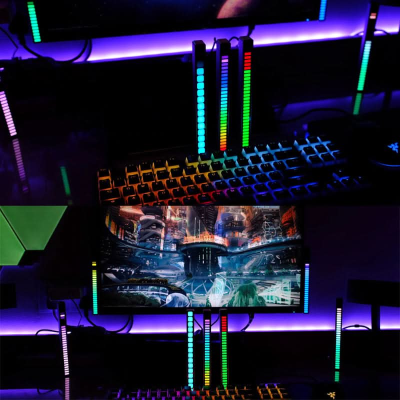 Barre lumineuse LED - RGB réactive au son