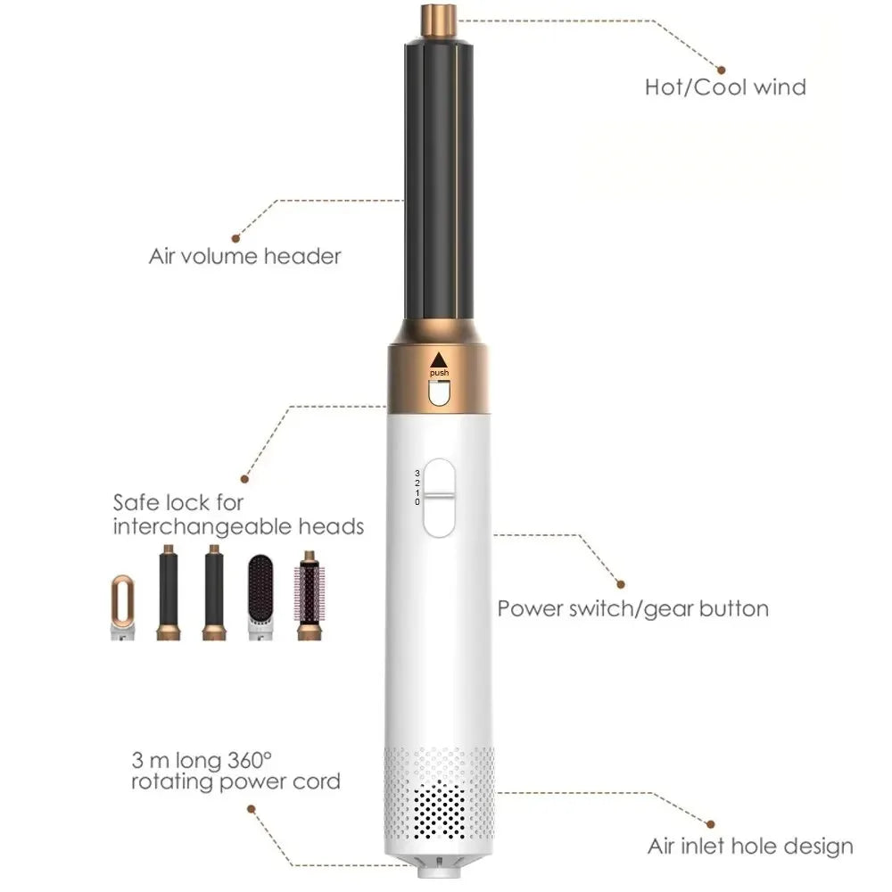 Stylen, glätten und trocknen mit einem einzigen 5-in-1-Gerät 