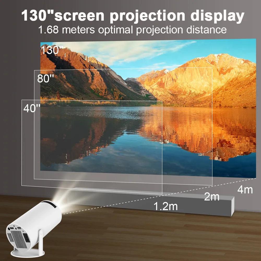 A compact projector that turns your wall into a cinema 