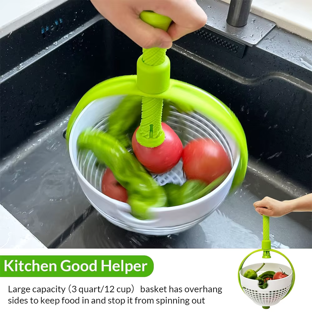 Escurridor y secador giratorio para frutas y verduras 