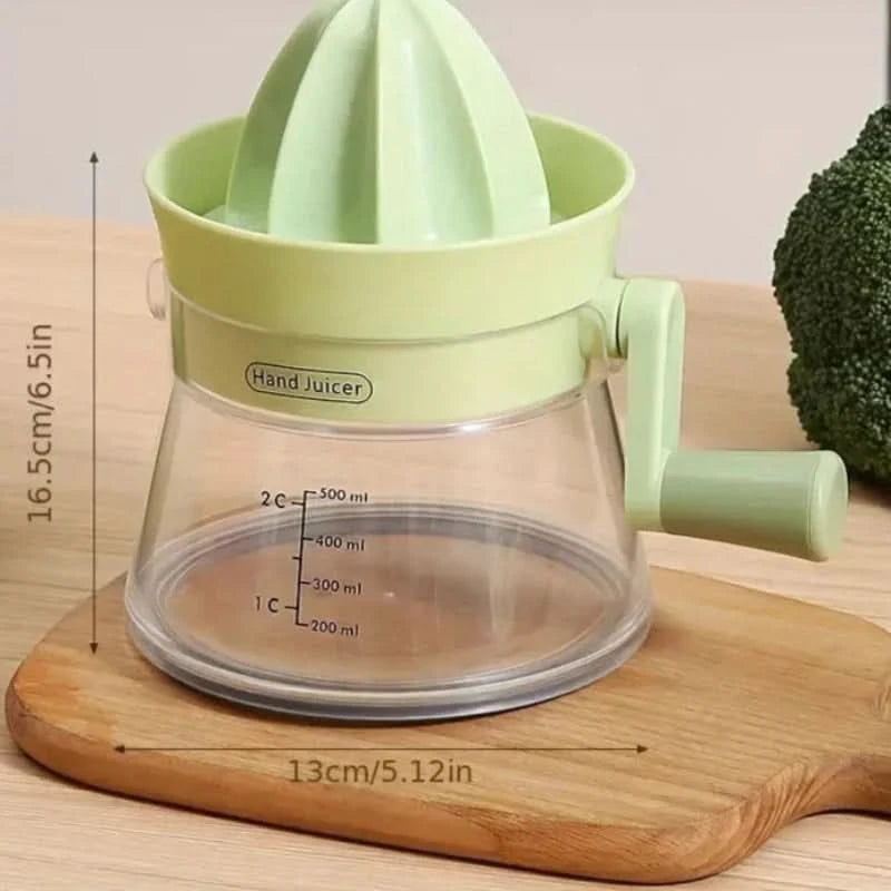 Exprimidor manual práctico para jugos frescos fáciles 