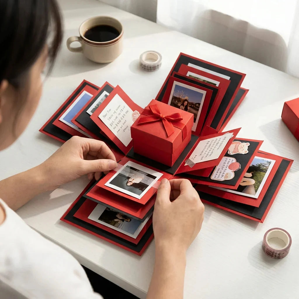 Explosionsbox für Erinnerungen – Geschenkbox — Foto 8