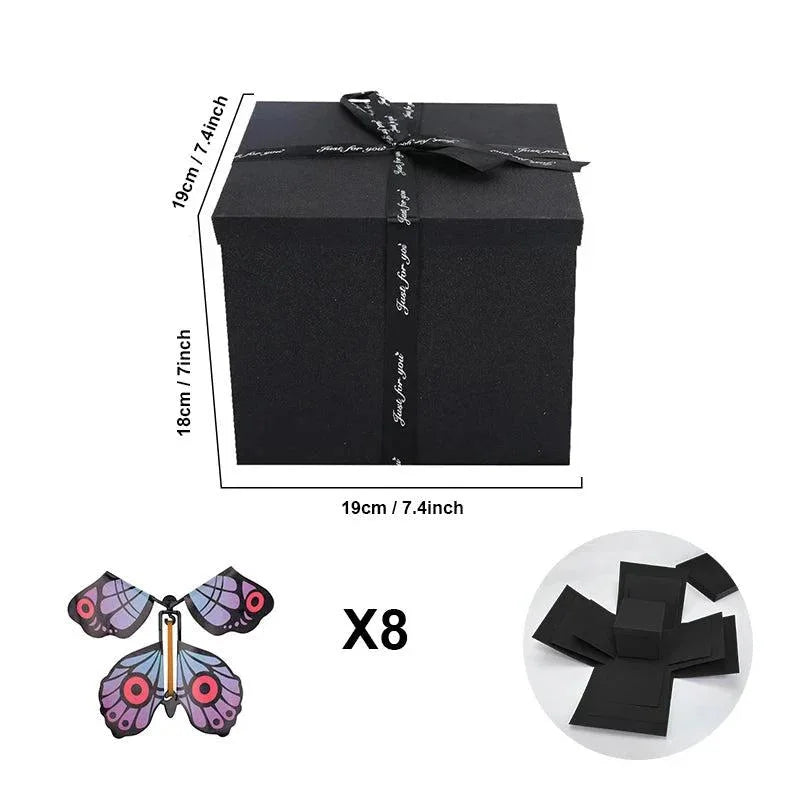 Explosionsbox für Erinnerungen – Geschenkbox — Schwarz, Foto 16