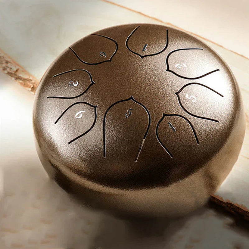 תוף מיני מרגיע עם צלילים מרגיעים משולבים 