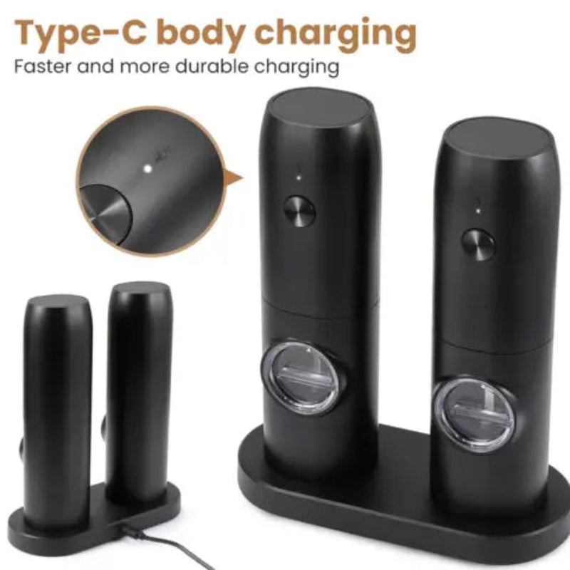 Sähkökäyttöinen mylly LED – Tarkka maustaminen yhdellä kädellä 