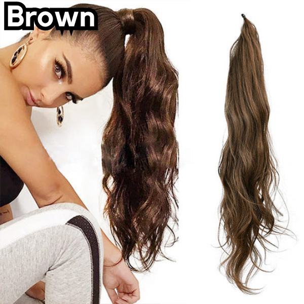 Glamour hestehale-extension for et chic utseende 
