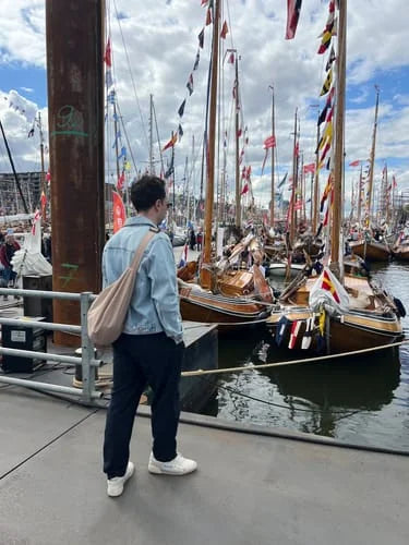 Sac Bandoulière Beige — photo d'un client 4